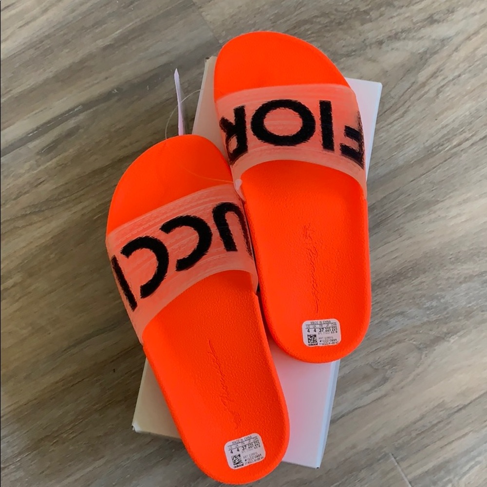 Fiorucci Adilette Adidas Sandals Size 4